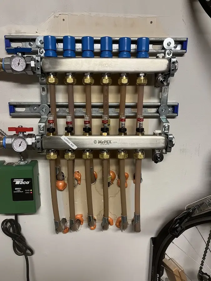 Plumber performing Gas Line Installation at a residential property in Lucedale